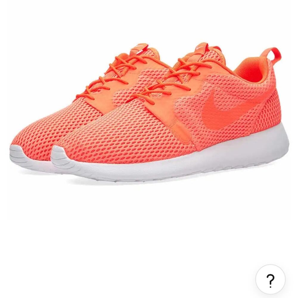 NIKE ROSHE ONE HYPERFUSE BR MEN SIZE 11.5 TOTAL CRIMSON & WHITE
